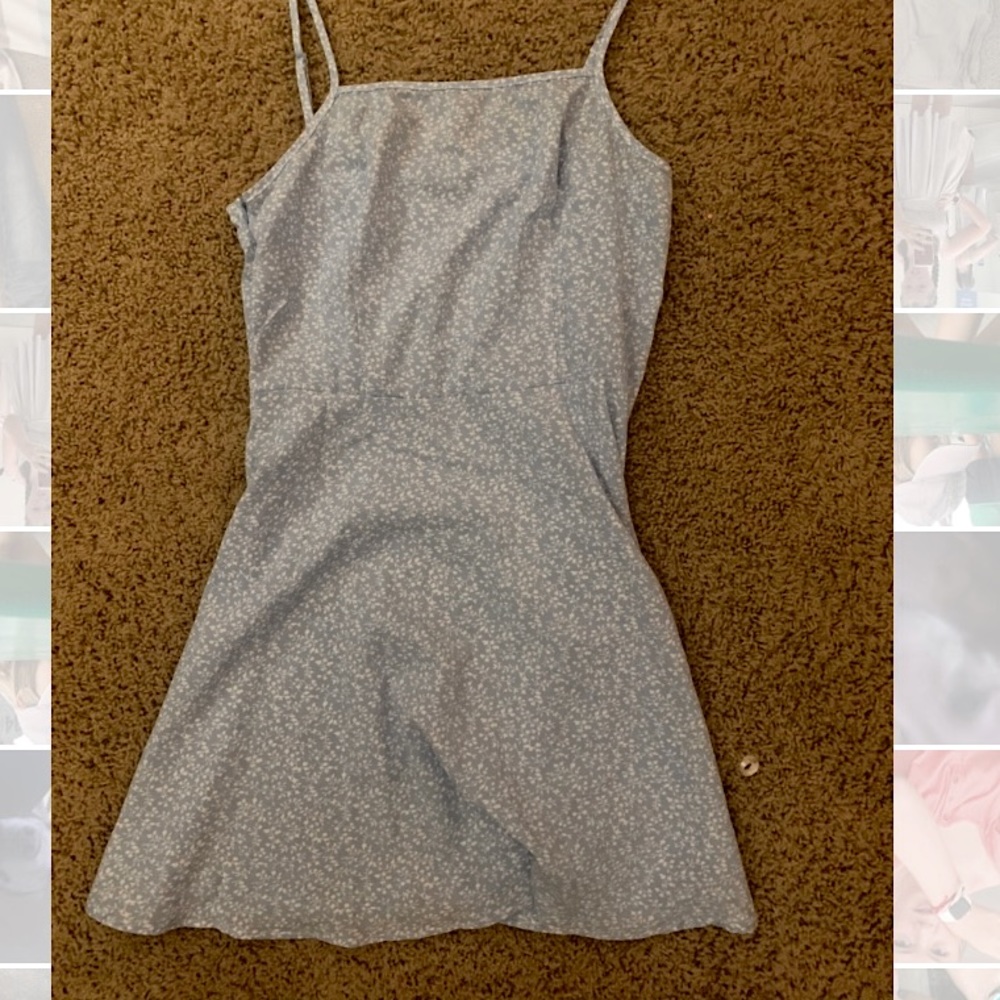 Blue and floral dress! Never been worn!